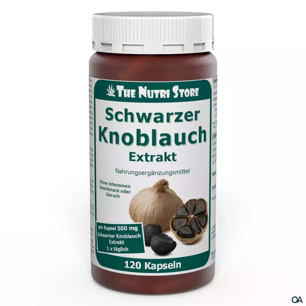 The Nutri Store Schwarzer Knoblauch Extrakt 500 mg Kapseln The Nutri Store Schwarzer Knoblauch Extrakt 500 mg Kapseln