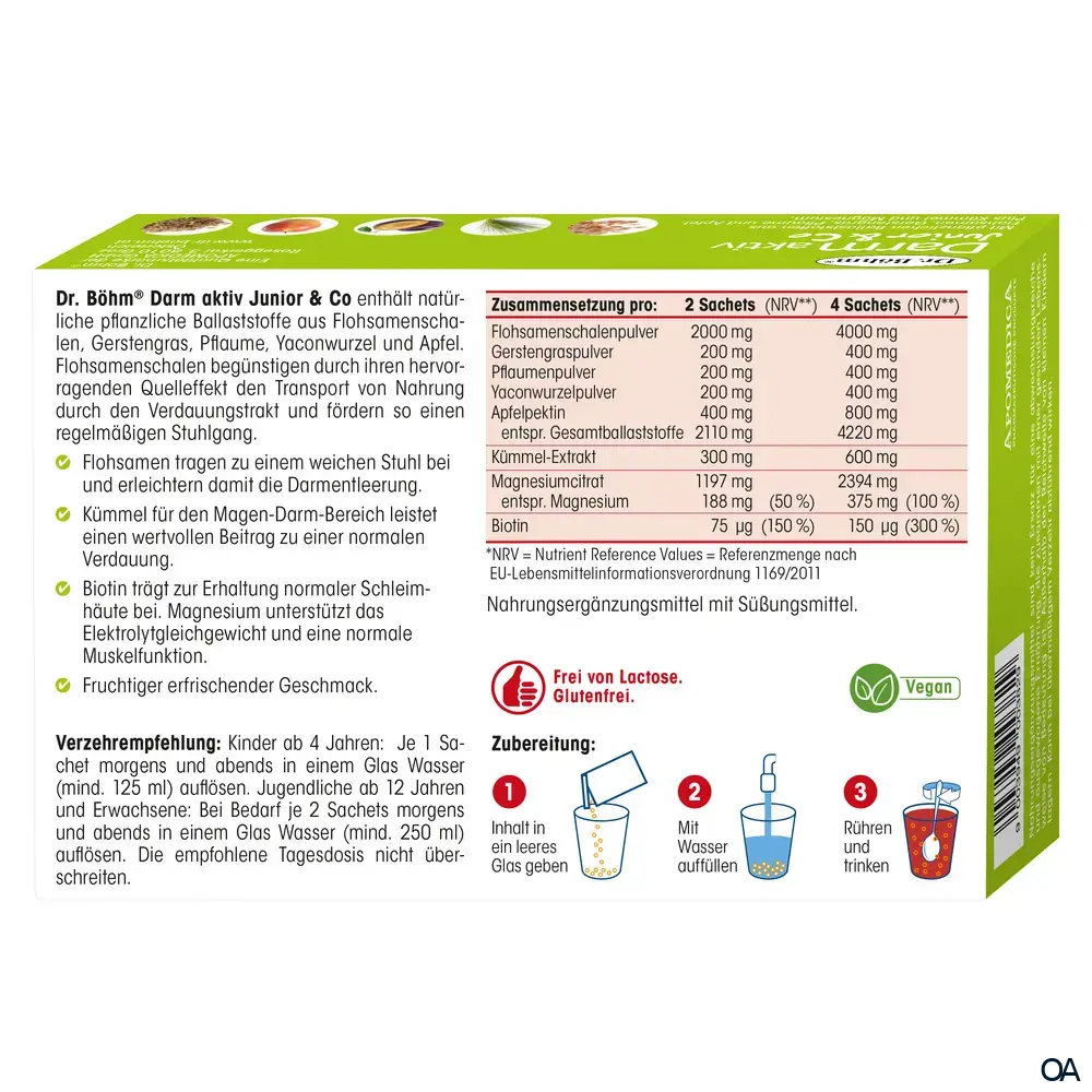 Dr. Böhm® Darm aktiv Junior & Co Trinkpulver Sachets