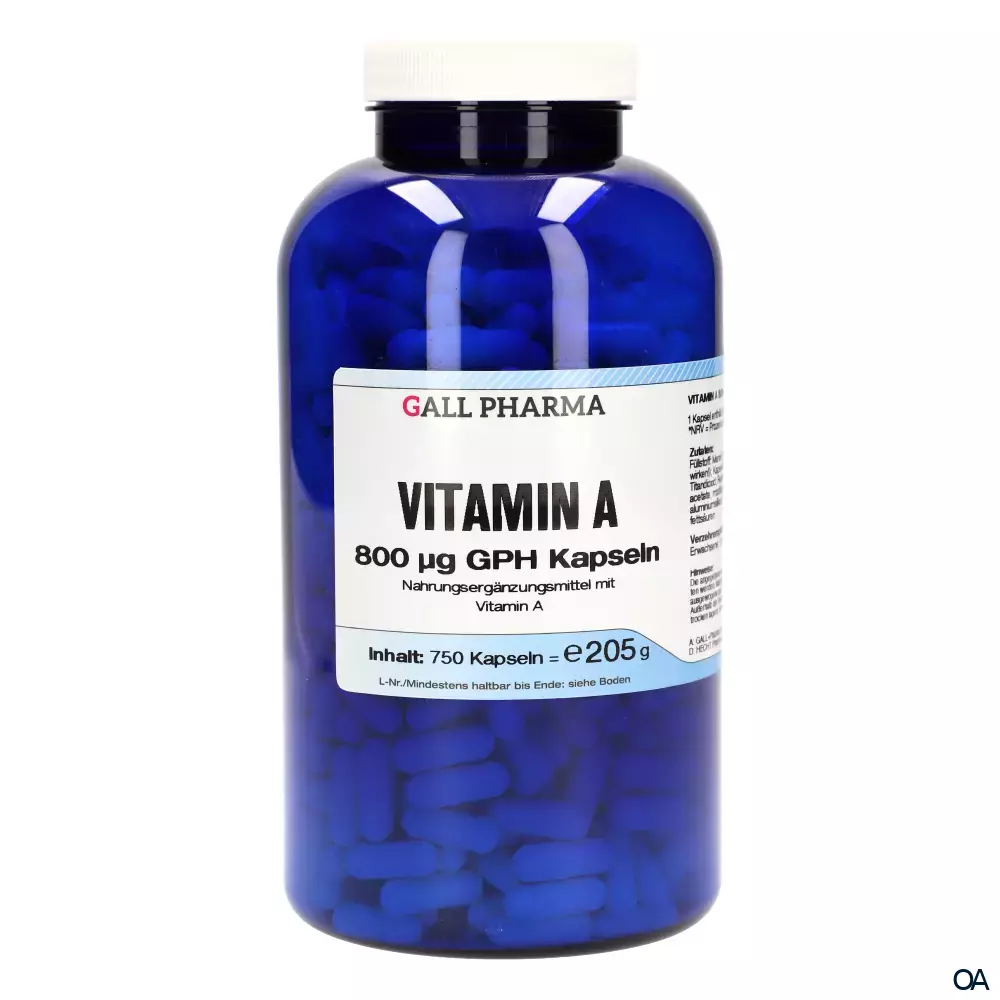 Gall Pharma Vitamin A 800 µg Kapseln