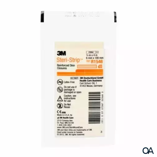 3M™ Steri-Strip™ Wundverschlussstreifen, R1546, 6 x 100 mm 3M™ Steri-Strip™ Wundverschlussstreifen, R1546, 6 x 100 mm