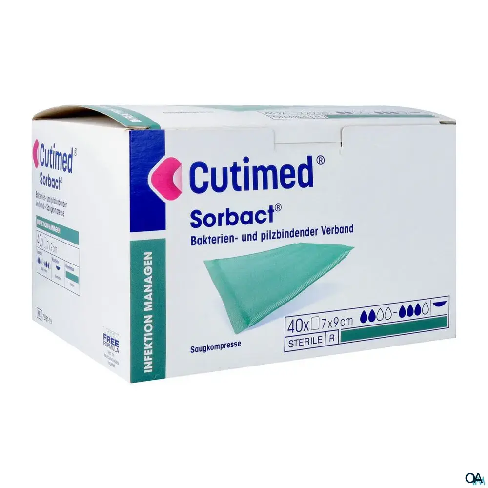Cutimed® Sorbact® Saugkompresse steril, 7 x 9 cm Cutimed® Sorbact® Saugkompresse steril, 7 x 9 cm