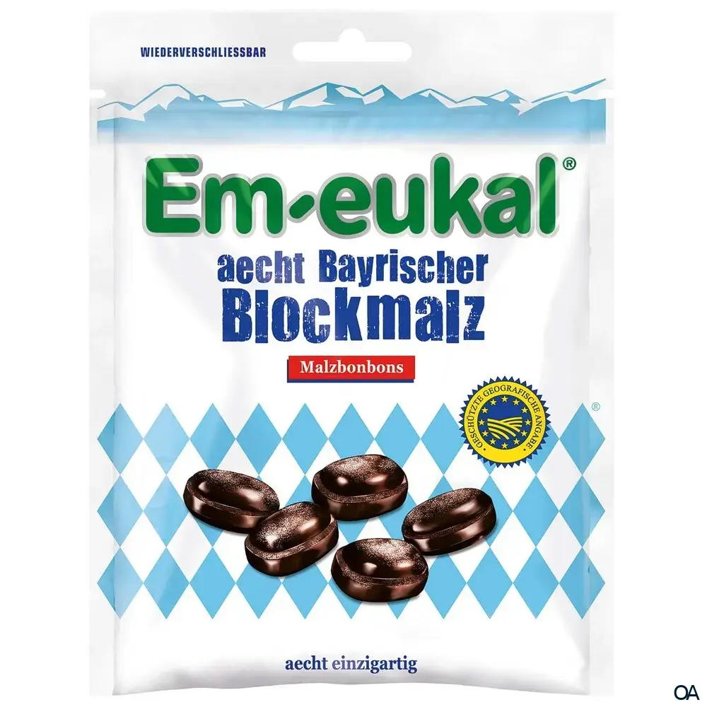 Em-eukal® aecht Bayrischer Blockmalz, zuckerhaltig, Bonbons
