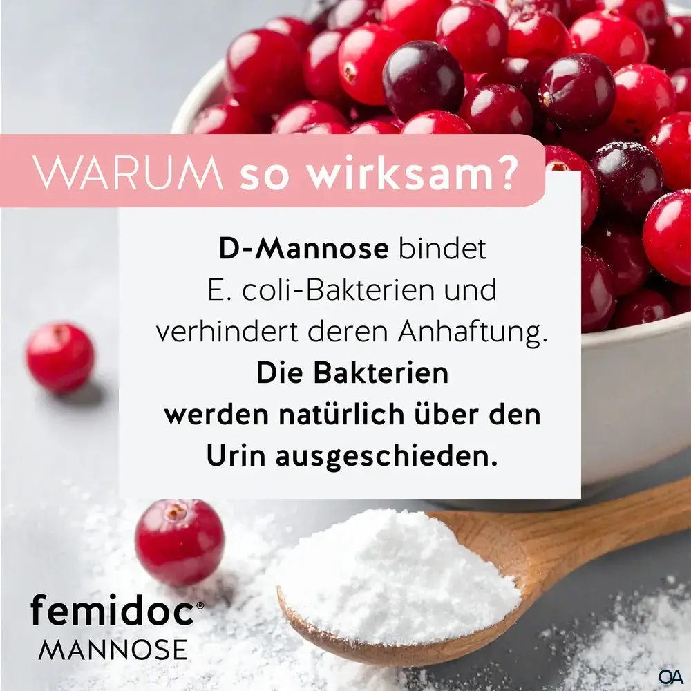 femidoc® MANNOSE Direkt+ Direktgranulat-Sticks