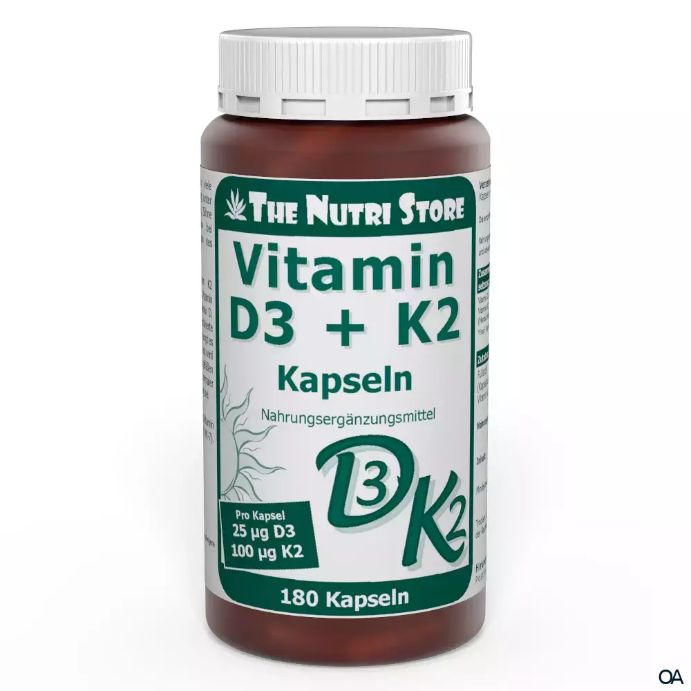 The Nutri Store Vitamin D3 + K2 Kapseln