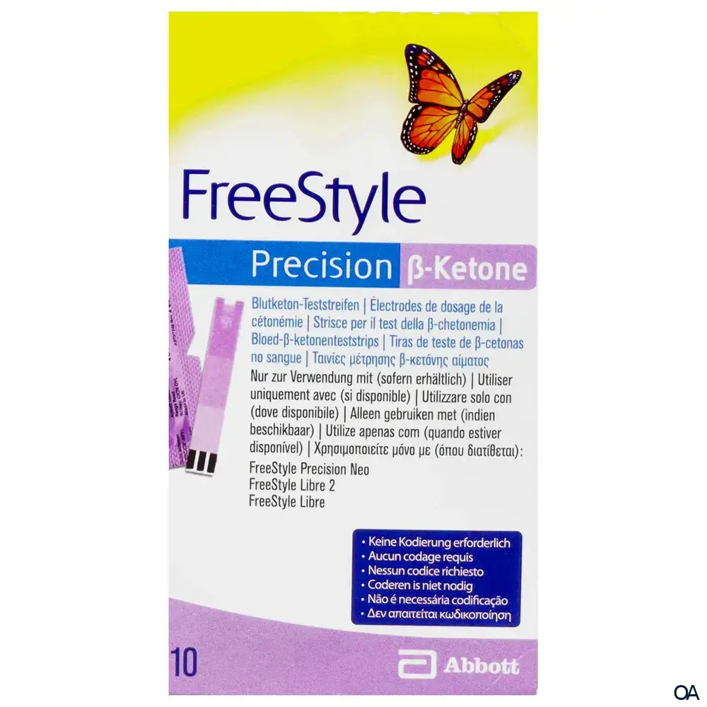 Abbott FreeStyle Precision Beta-Keton Blutketonteststreifen Abbott FreeStyle Precision Beta-Keton Blutketonteststreifen