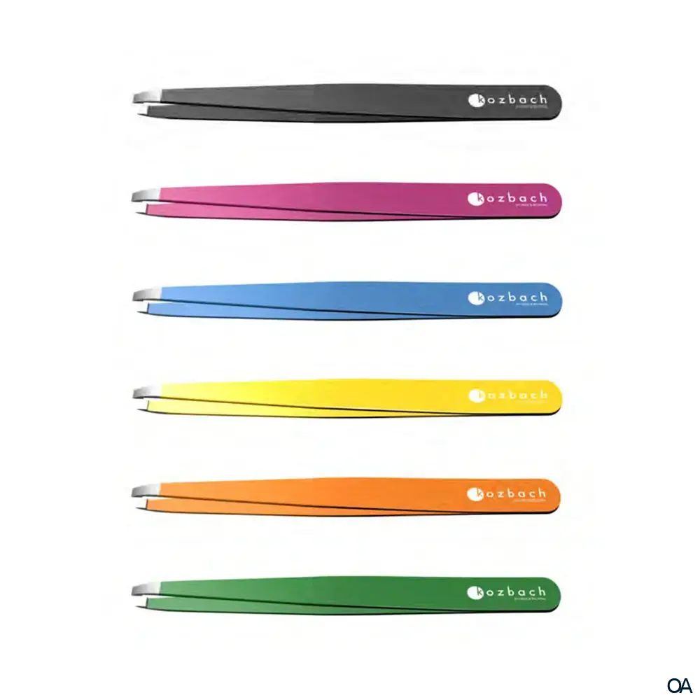 Kozbach Pharma 124CR Pinzette, gerade, 9 cm, color, rostfrei