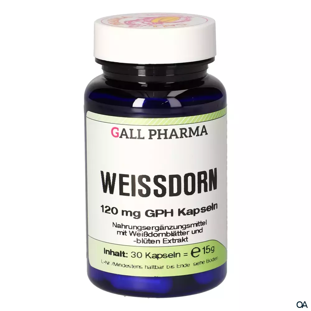 Gall Pharma Weißdorn 120 mg Kapseln