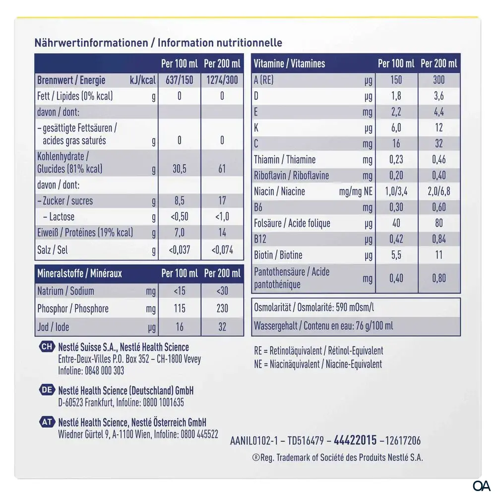 Resource® ULTRA fruit Ananas Trinknahrung 200 ml