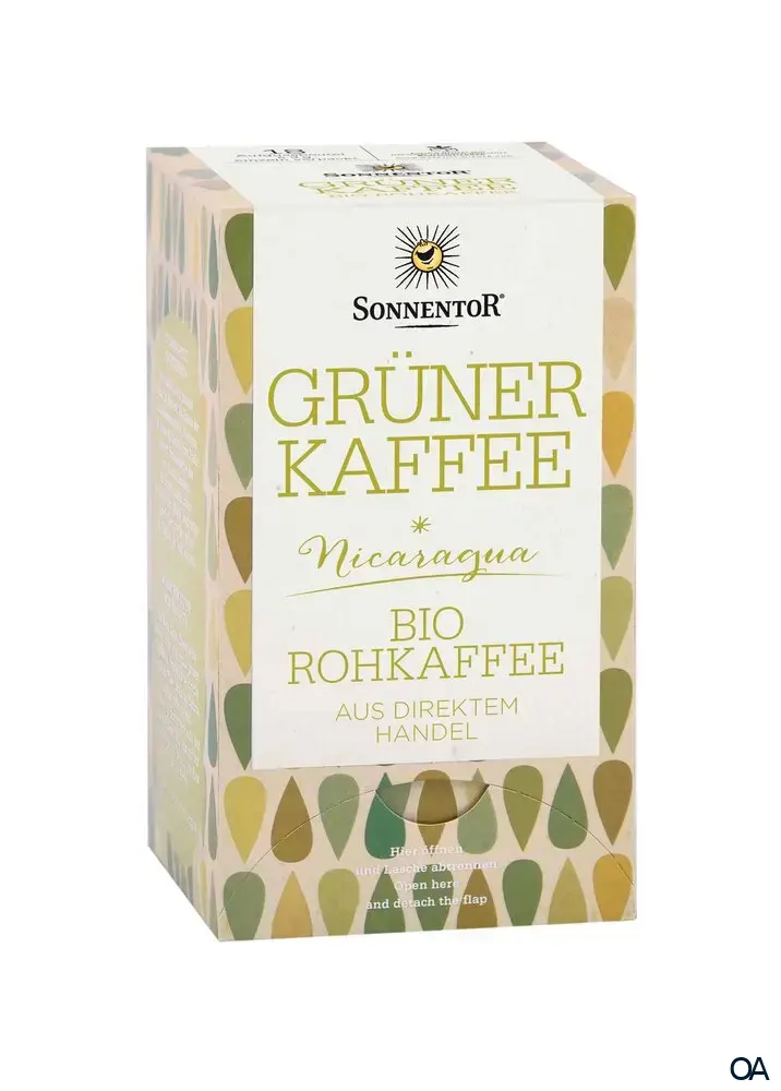 Sonnentor Grüner Kaffee Bio Filterbeutel