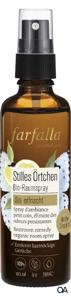 Farfalla Sei erfrischt, Stilles Örtchen Bio-Raumspray