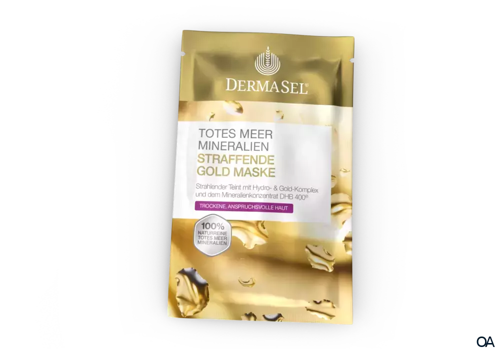 DermaSel® Totes Meer Mineralien Straffende Gold Maske DermaSel® Totes Meer Mineralien Straffende Gold Maske