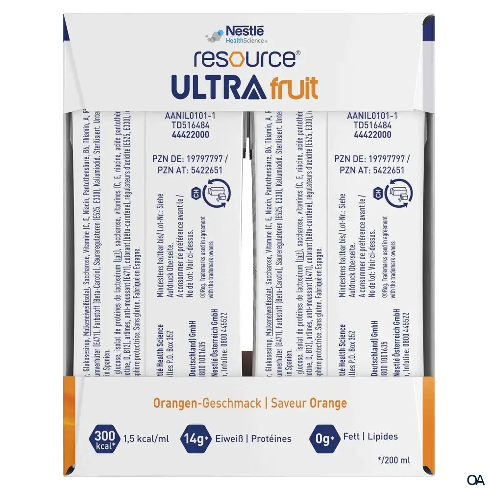 Resource® ULTRA fruit Orange Trinknahrung 200 ml