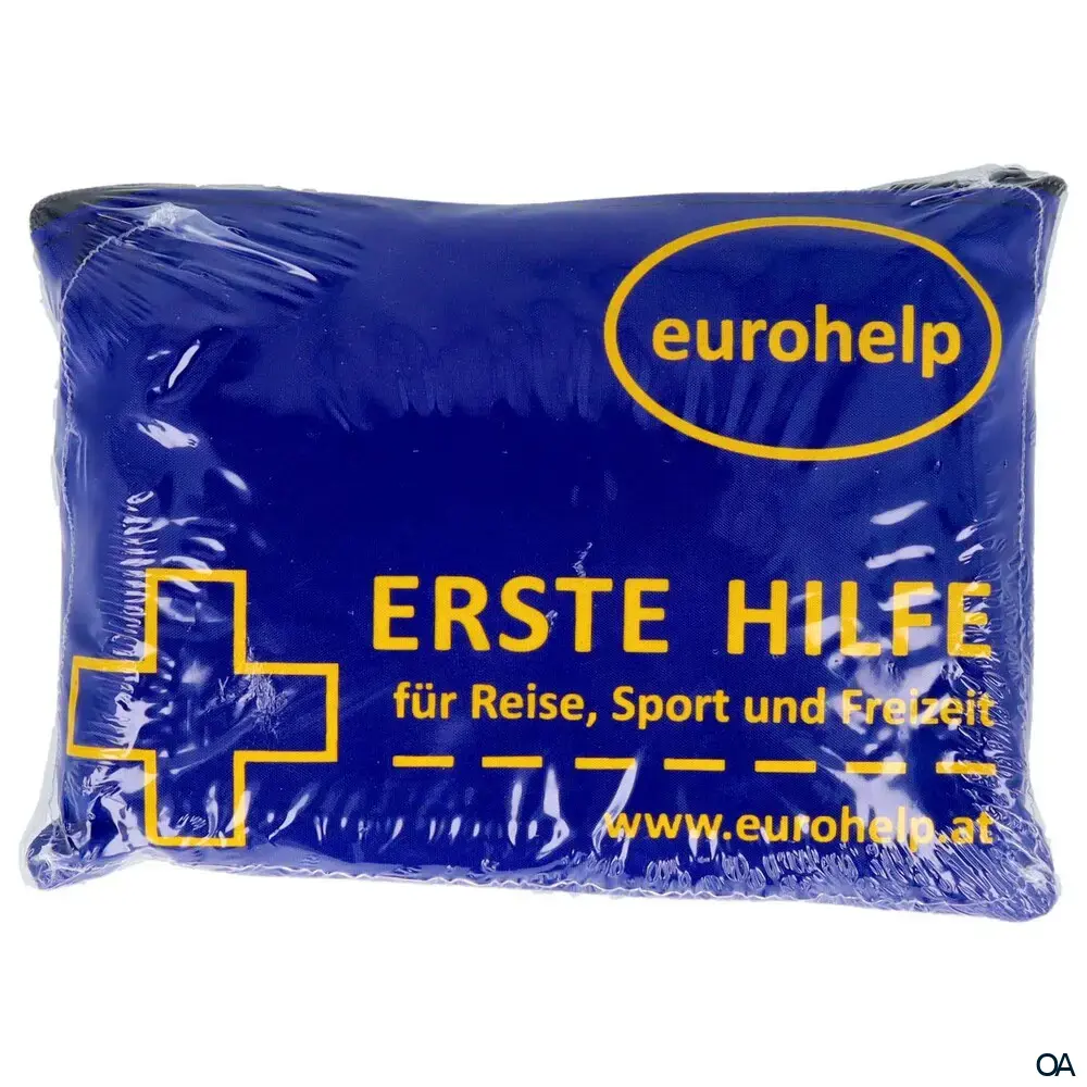 eurohelp – Erste Hilfe Set für Reise, Sport, Freizeit mit Spezialinhalt 185 x 130 mm, Blau