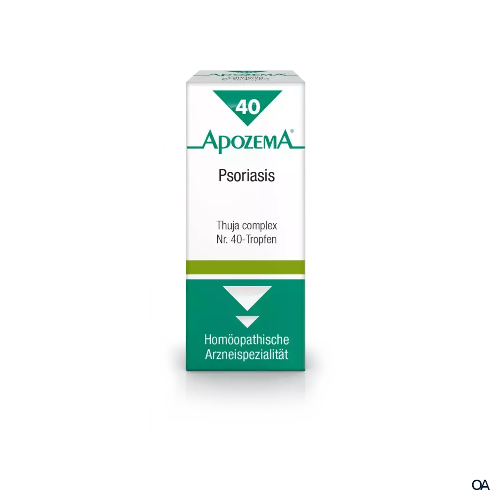 Apozema® Psoriasis Thuja complex Nr. 40 Tropfen zum Einnehmen Apozema® Psoriasis Thuja complex Nr. 40 Tropfen zum Einnehmen