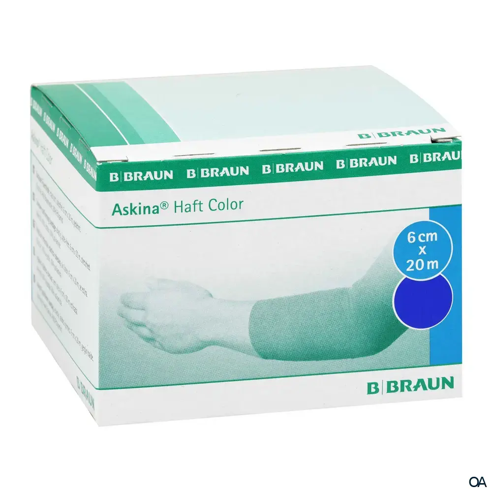 Askina® Haft Color kohäsive Fixierbinde, blau, 20 m x 8 cm