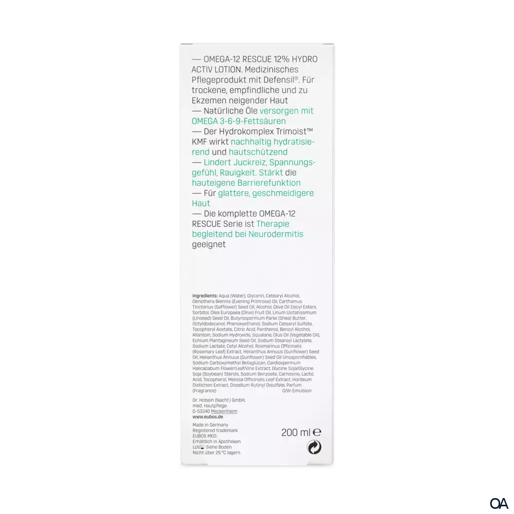 Eubos OMEGA 12% HYDRO ACTIV LOTION Eubos OMEGA 12% HYDRO ACTIV LOTION