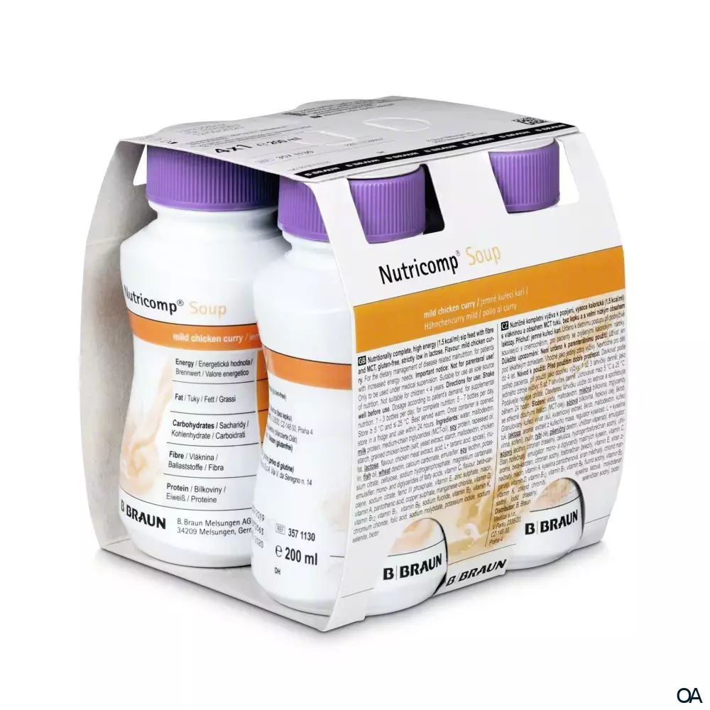Nutricomp® Soup Hähnchencurry mild 200 ml Nutricomp® Soup Hähnchencurry mild 200 ml