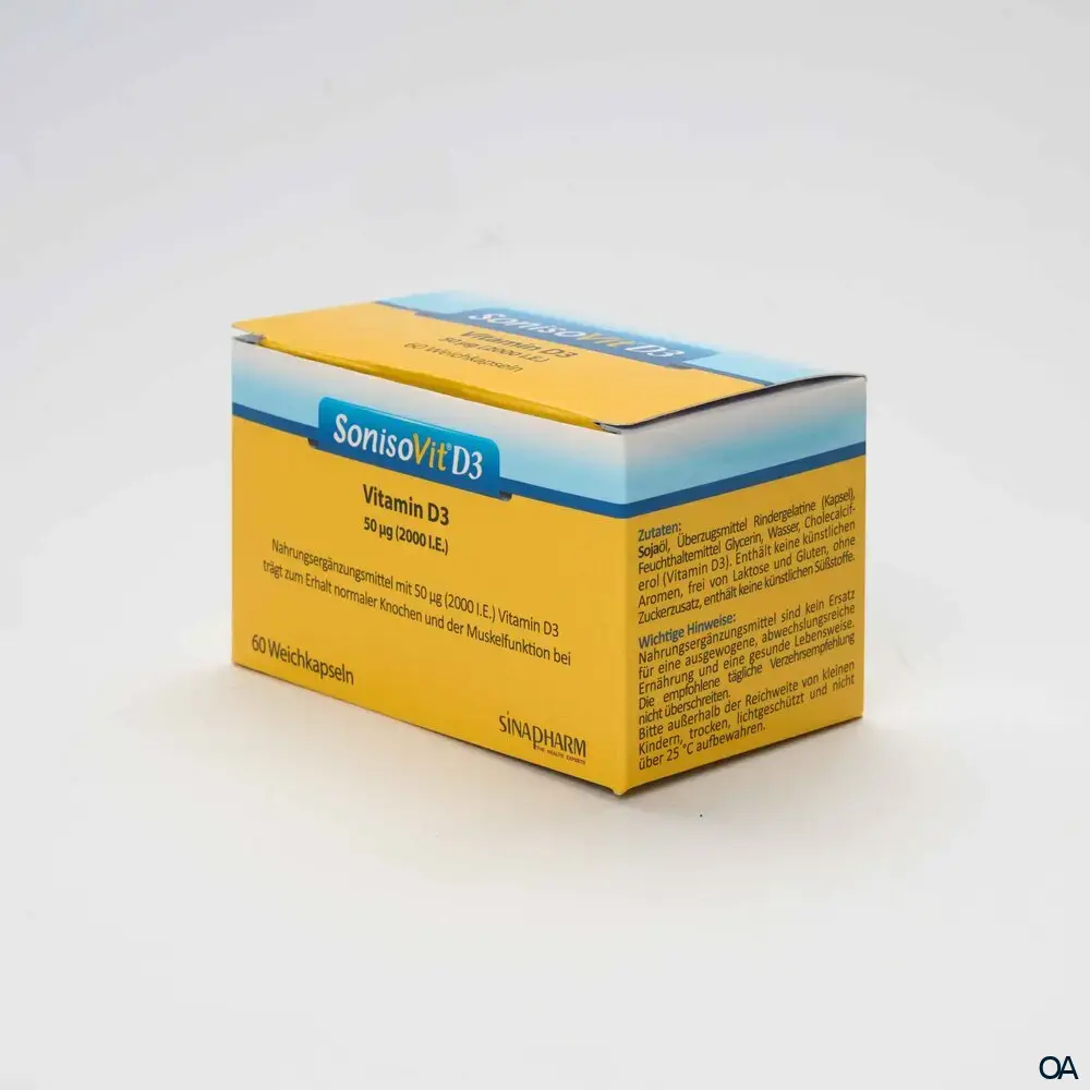 SonisoVit®D3 Kapseln 50µg (2000 I.E)