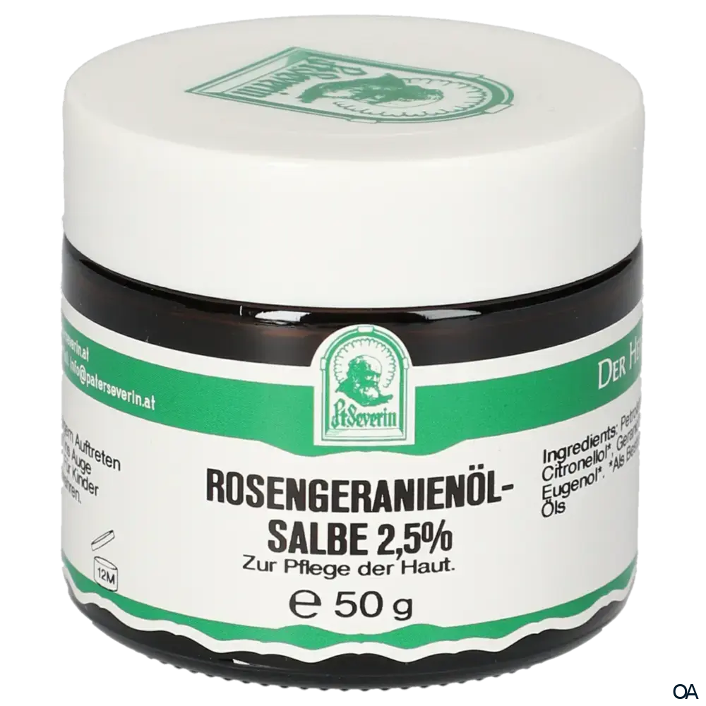 Pater Severin Rosengeranienöl Salbe 2,5% Pater Severin Rosengeranienöl Salbe 2,5%