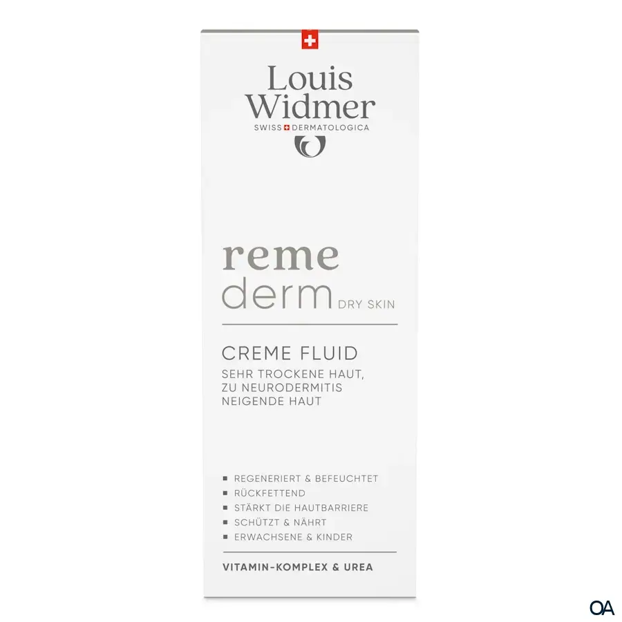 Louis Widmer remederm Dry Skin Creme Fluid - leicht parfümiert Louis Widmer remederm Dry Skin Creme Fluid - leicht parfümiert
