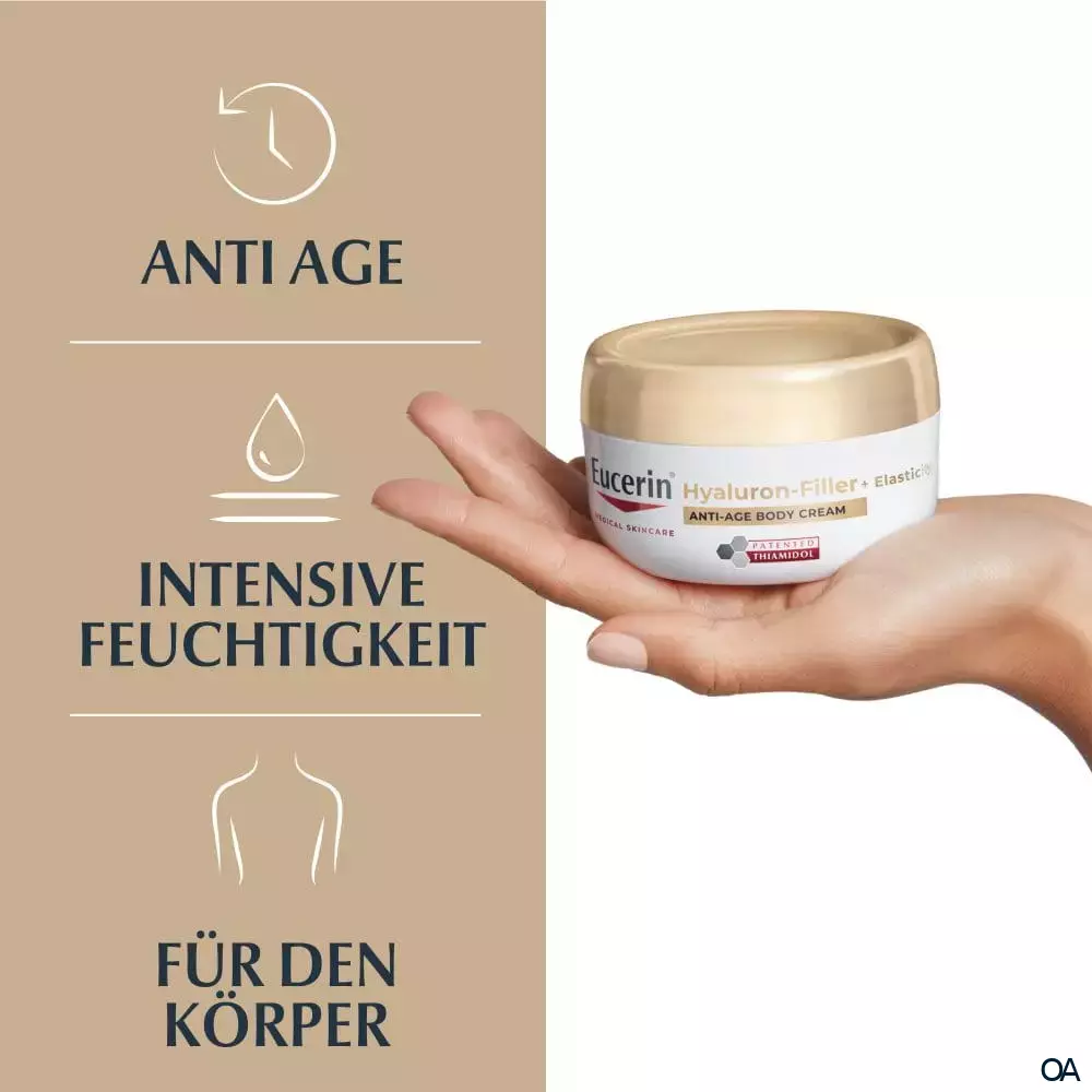 Eucerin® HYALURON-FILLER + ELASTICITY Anti-Age Straffende Körperpflege