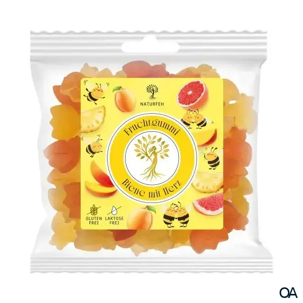 NATURFEH Fruchtgummi Biene mit Herz
