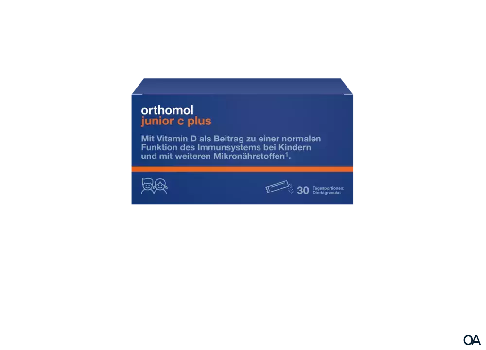 Orthomol Junior C Plus Direktgranulat Himbeer/Limette