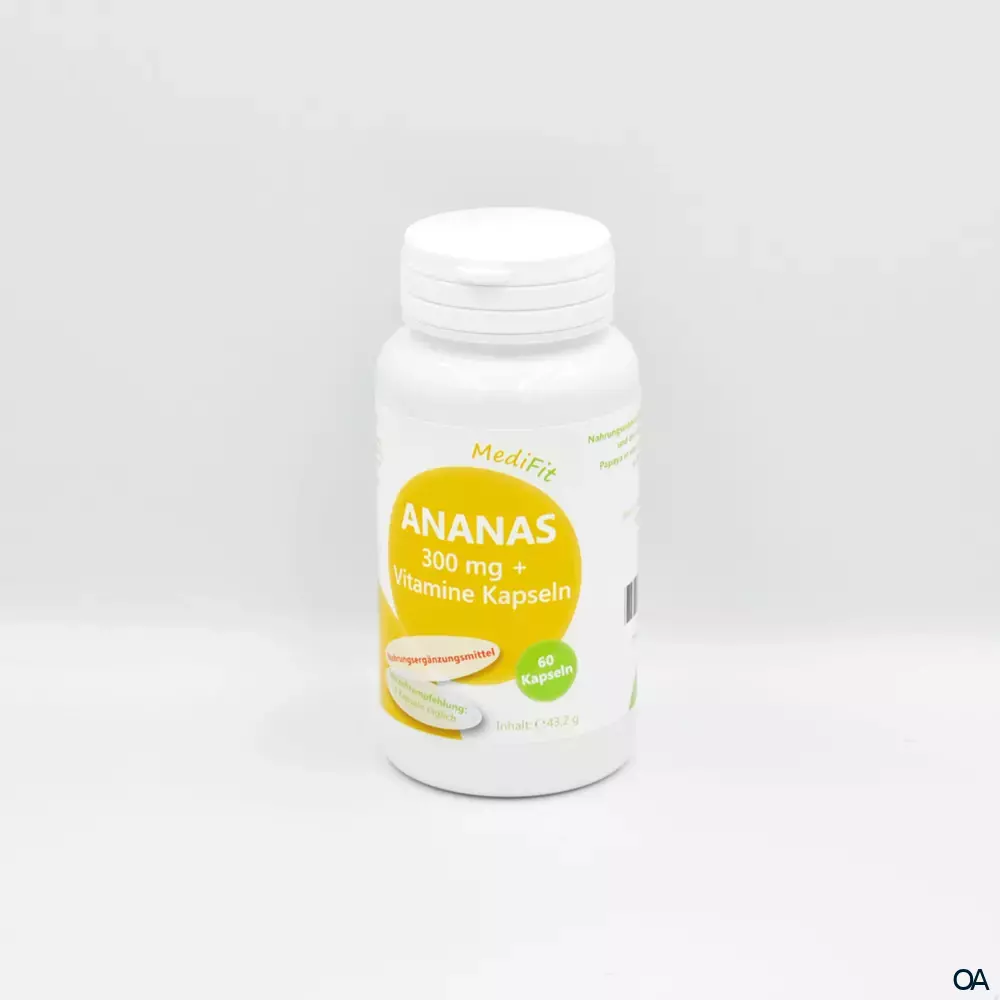 MediFit Ananas 300 mg + Vitamine Kapseln