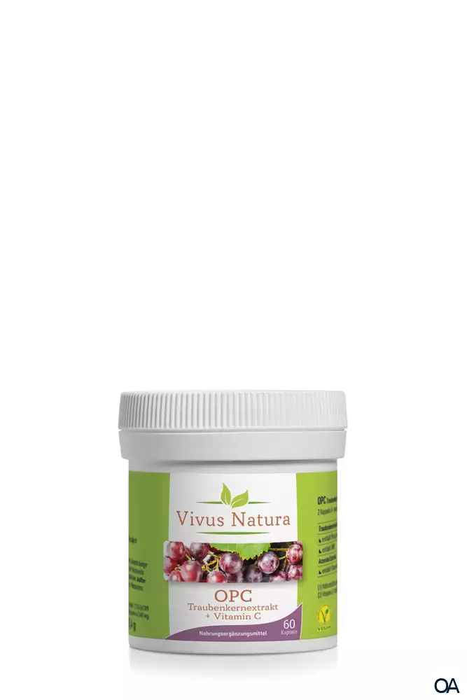 Vivus Natura OPC Traubenkernextrakt plus Vitamin C Kapseln Vivus Natura OPC Traubenkernextrakt plus Vitamin C Kapseln
