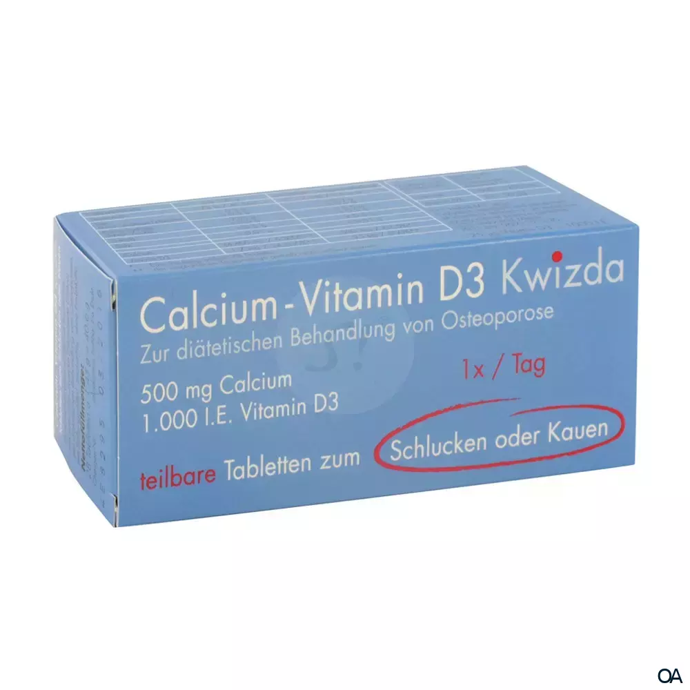 Calcium + Vitamin D3 Schluck- und Kautabletten Calcium + Vitamin D3 Schluck- und Kautabletten