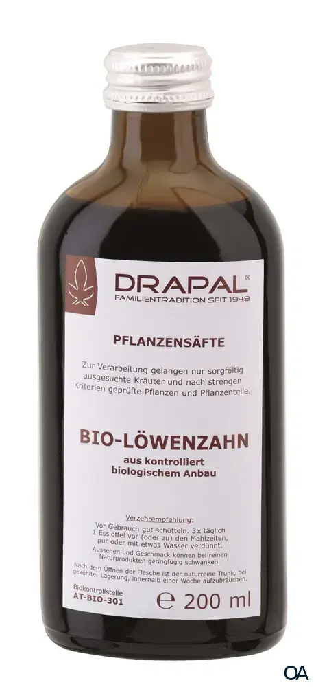 DRAPAL® Bio-Löwenzahn Pflanzensaft 3 x 200 ml
