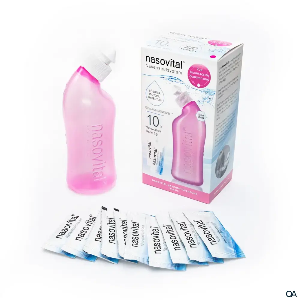 nasovital® Nasenspülsystem für Erwachsene - Rosa nasovital® Nasenspülsystem für Erwachsene - Rosa