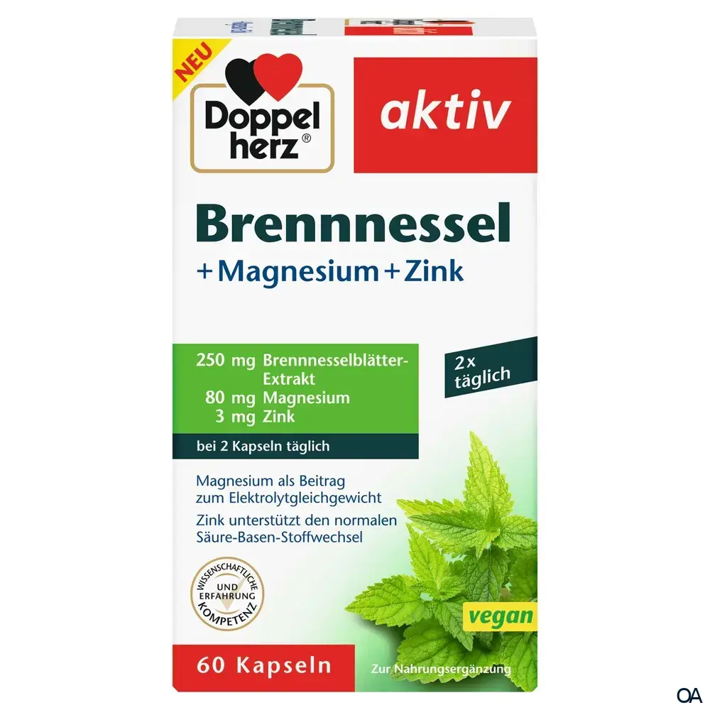 Doppelherz aktiv Brennnessel + Magnesium + Zink Kapseln
