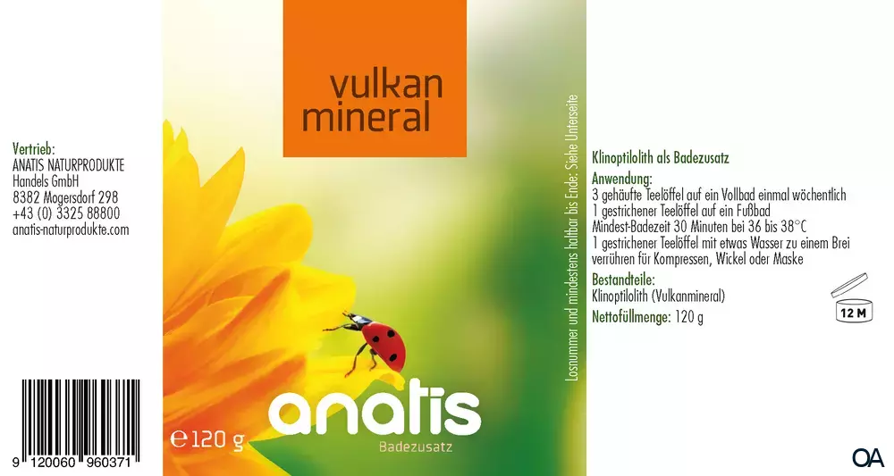 anatis Vulkanmineral Badezusatz anatis Vulkanmineral Badezusatz