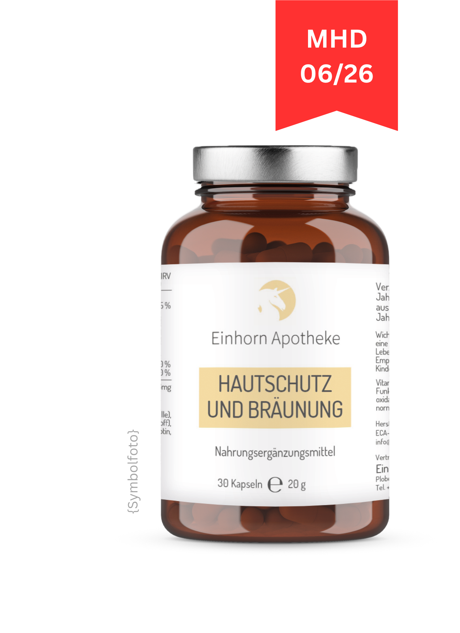 HAUTSCHUTZ UND BRÄUNUNG EINHORN KAPSELN   - MHD 06/2026 !!!!!