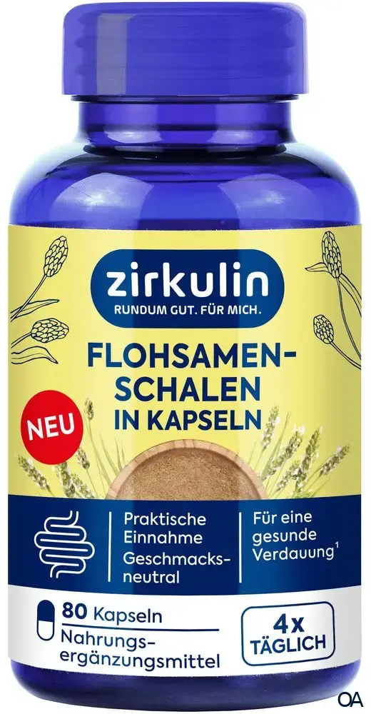 zirkulin Flohsamenschalen Kapseln