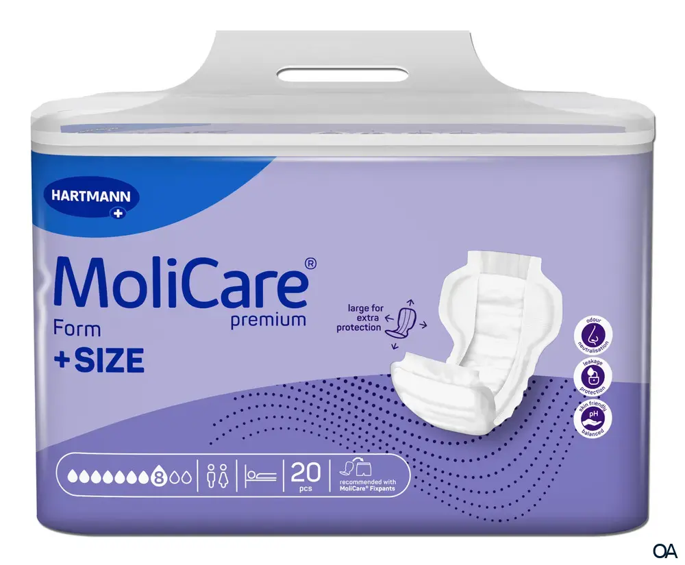 MoliCare® premium Form +SIZE 8 Tropfen Inkontinenz Vorlagen