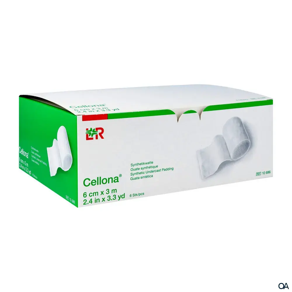 Cellona® Synthetikwatte unsteril, 6 cm x 3 m Cellona® Synthetikwatte unsteril, 6 cm x 3 m