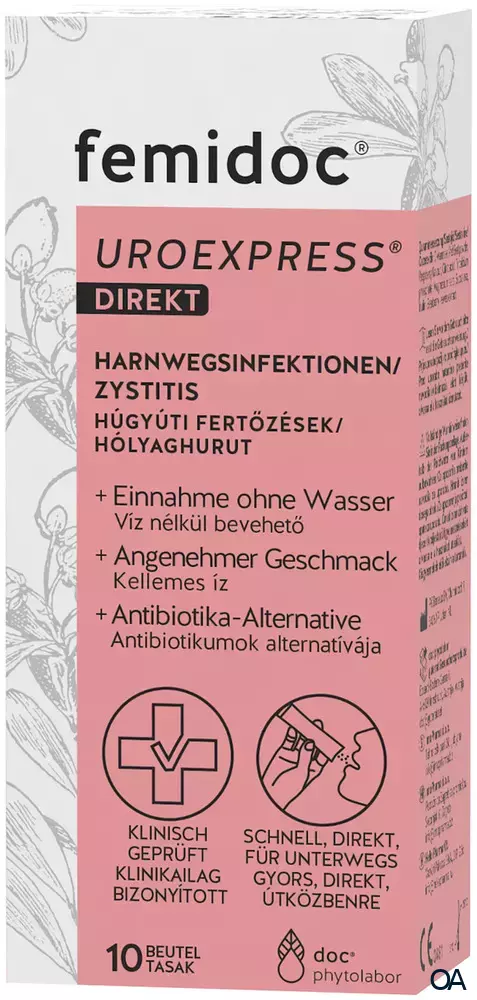 femidoc® UROEXPRESS® DIREKT Pulver Sticks femidoc® UROEXPRESS® DIREKT Pulver Sticks