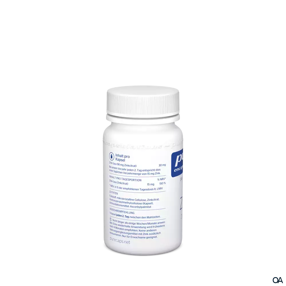 pure encapsulations® Zink Zinkcitrat Kapseln