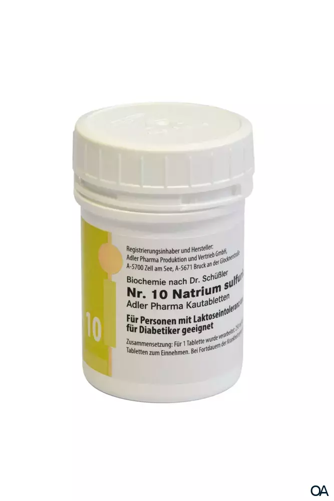 Schüßler Nr. 10 Natrium sulfuricum D6 LI Schüßler Nr. 10 Natrium sulfuricum D6 LI