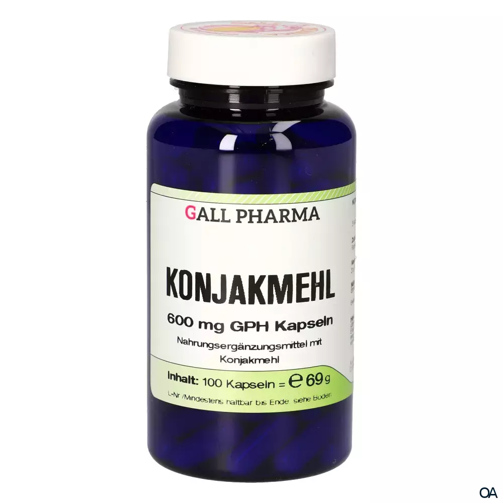 Gall Pharma Konjakmehl 600 mg Kapseln
