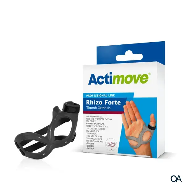 Actimove® Professional Line Rhizo Forte Daumenorthese - Schwarz, Rechts - Größe Medium