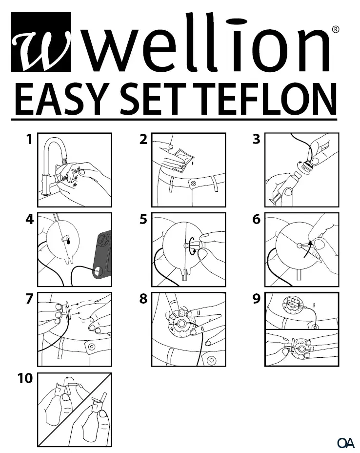 Wellion EASY Teflon Infusionsset 9 mm / 60 cm Wellion EASY Teflon Infusionsset 9 mm / 60 cm