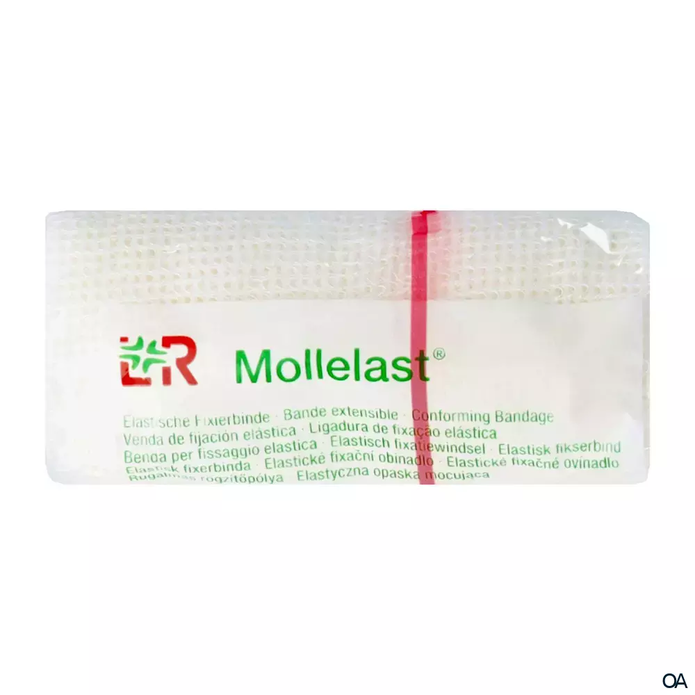 Mollelast® Elastische Fixierbinde, einzeln eingesiegelt, 8 cm x 4 m Mollelast® Elastische Fixierbinde, einzeln eingesiegelt, 8 cm x 4 m