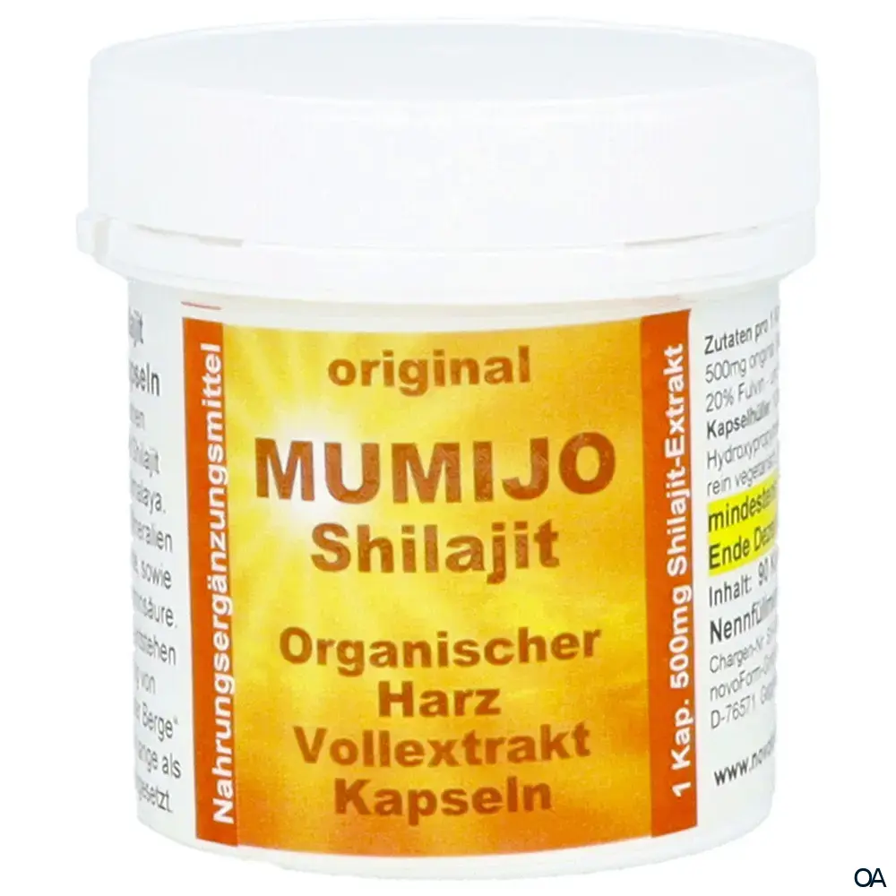Novoform Pharma Mumijo Shilajit organische Vollextrakt Kapseln