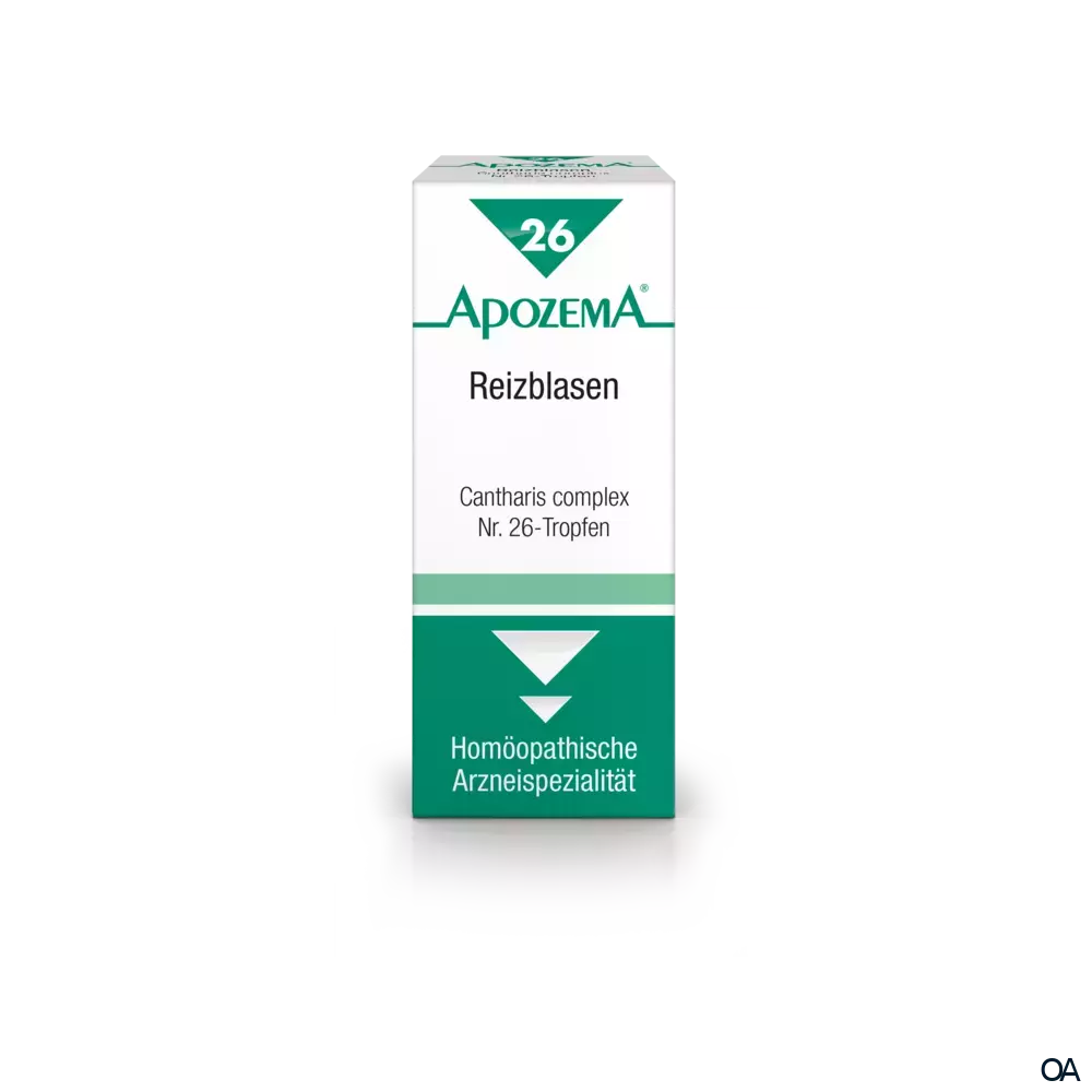 Apozema® Reizblasen Cantharis complex Nr. 26 Tropfen zum Einnehmen Apozema® Reizblasen Cantharis complex Nr. 26 Tropfen zum Einnehmen