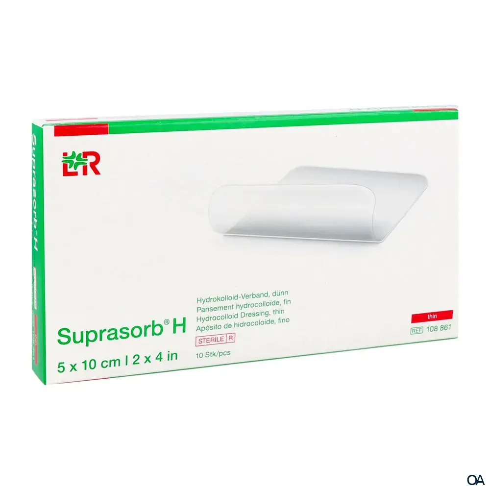 Suprasorb® H Hydrokolloid-Verband, dünn, steril, 5 x 10 cm