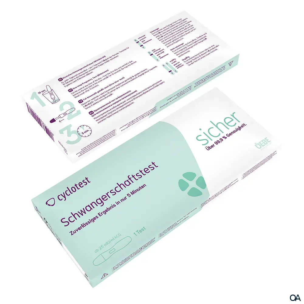 UEBE Medical cyclotest® Schwangerschaftstest