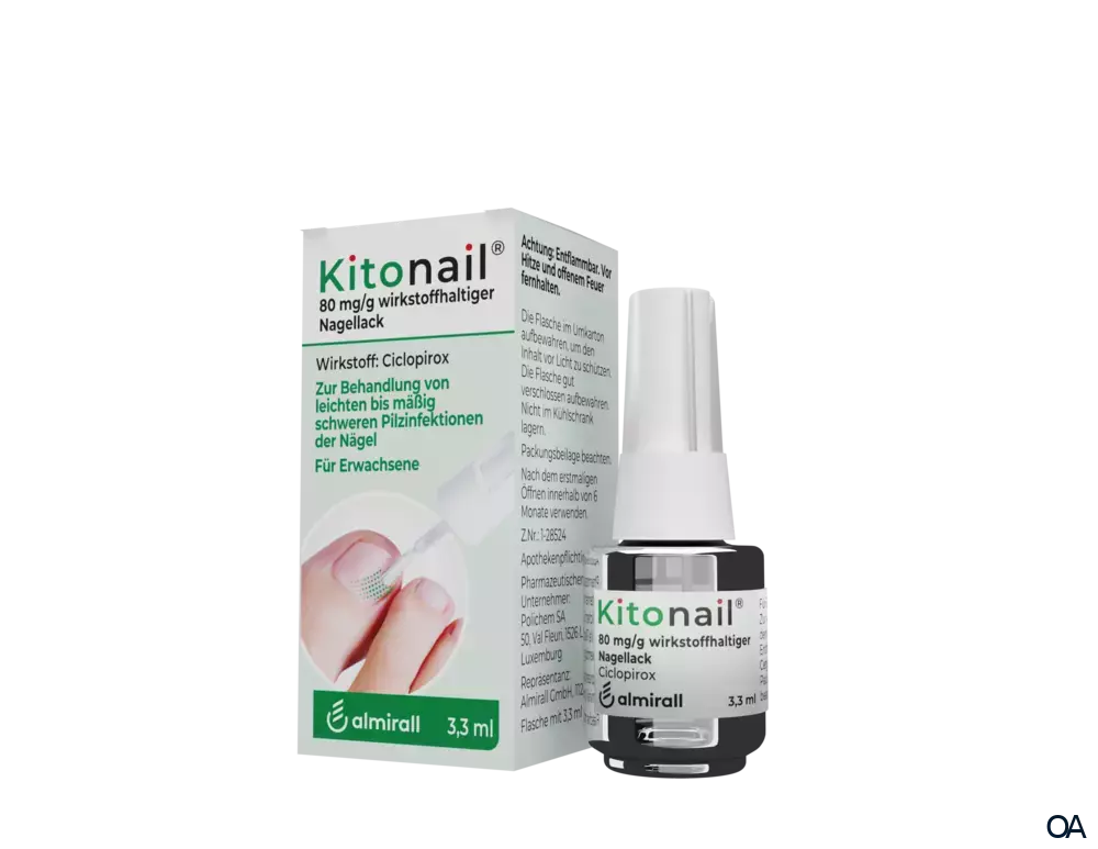Kitonail 80 mg/g wirkstoffhaltiger Nagellack Kitonail 80 mg/g wirkstoffhaltiger Nagellack